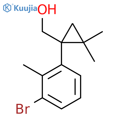 1-(3-bromo-2-methylphenyl)-2,2-dimethylcyclopropylmethanol structure