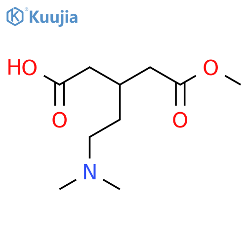 5-(dimethylamino)-3-(2-methoxy-2-oxoethyl)pentanoic acid structure