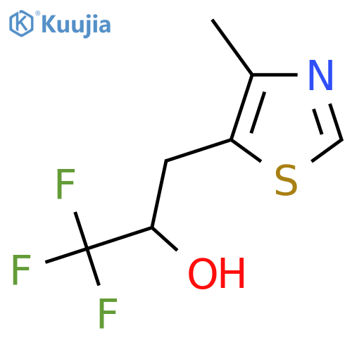 1,1,1-trifluoro-3-(4-methyl-1,3-thiazol-5-yl)propan-2-ol structure