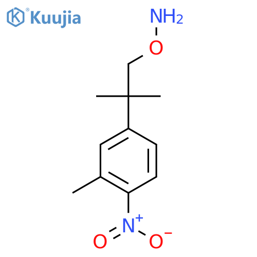 O-2-methyl-2-(3-methyl-4-nitrophenyl)propylhydroxylamine structure
