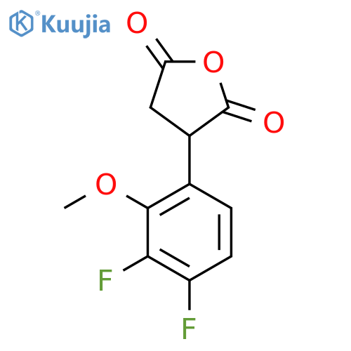 3-(3,4-difluoro-2-methoxyphenyl)oxolane-2,5-dione structure