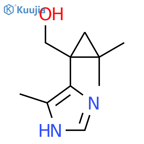 2,2-dimethyl-1-(4-methyl-1H-imidazol-5-yl)cyclopropylmethanol structure