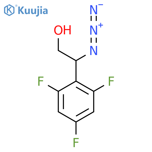 2-azido-2-(2,4,6-trifluorophenyl)ethan-1-ol structure