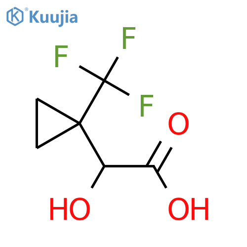 2-hydroxy-2-1-(trifluoromethyl)cyclopropylacetic acid structure