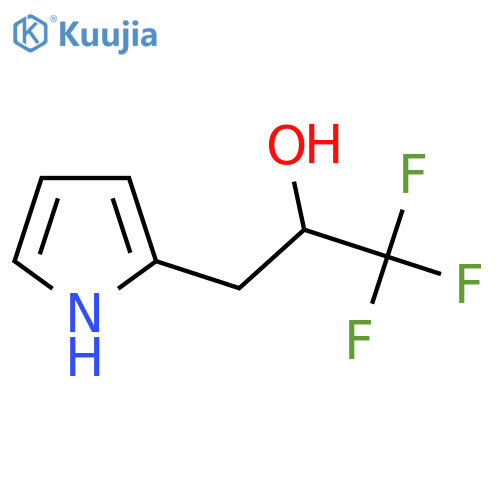 1,1,1-trifluoro-3-(1H-pyrrol-2-yl)propan-2-ol structure