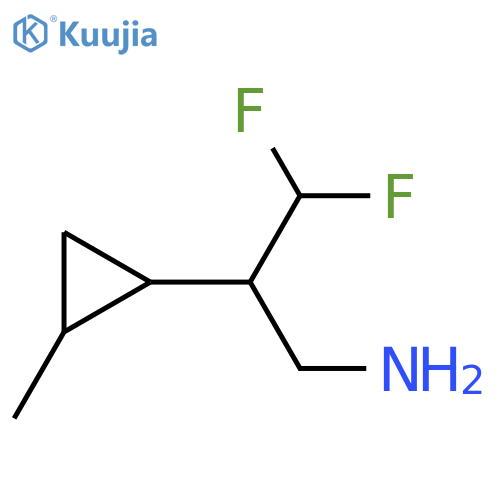 3,3-difluoro-2-(2-methylcyclopropyl)propan-1-amine structure