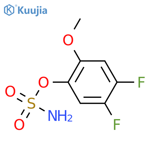 4,5-difluoro-2-methoxyphenyl sulfamate structure
