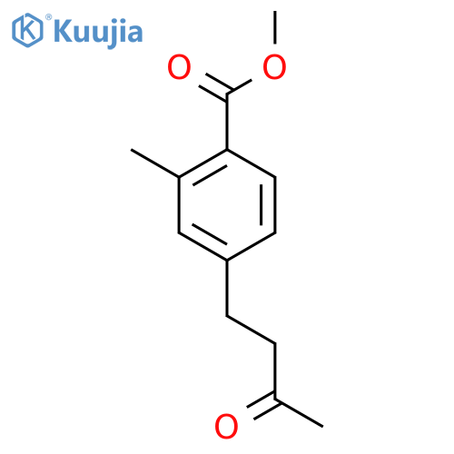 methyl 2-methyl-4-(3-oxobutyl)benzoate structure