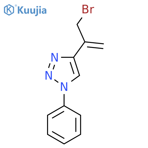 4-(3-bromoprop-1-en-2-yl)-1-phenyl-1H-1,2,3-triazole structure