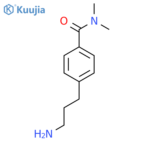 4-(3-aminopropyl)-N,N-dimethylbenzamide structure