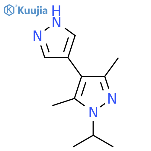 3,5-dimethyl-1-(propan-2-yl)-4-(1H-pyrazol-4-yl)-1H-pyrazole structure
