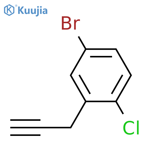 4-bromo-1-chloro-2-(prop-2-yn-1-yl)benzene structure