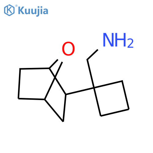 (1-{7-oxabicyclo2.2.1heptan-2-yl}cyclobutyl)methanamine structure