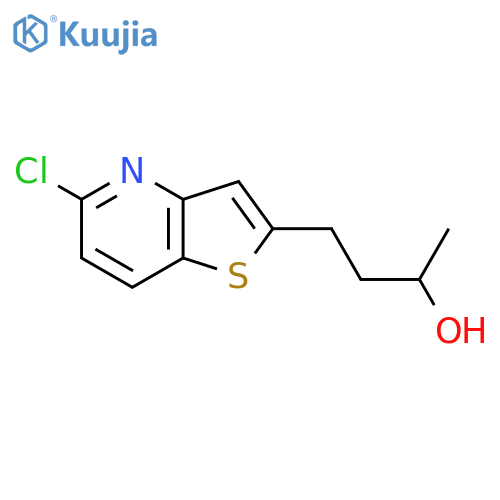 4-{5-chlorothieno3,2-bpyridin-2-yl}butan-2-ol structure