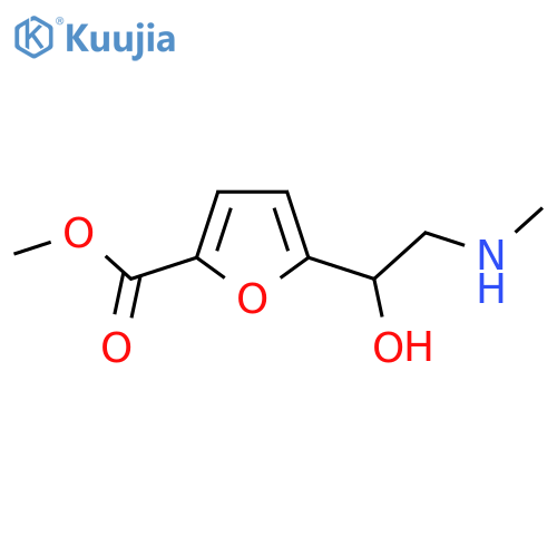 methyl 5-1-hydroxy-2-(methylamino)ethylfuran-2-carboxylate structure