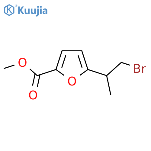 methyl 5-(1-bromopropan-2-yl)furan-2-carboxylate structure