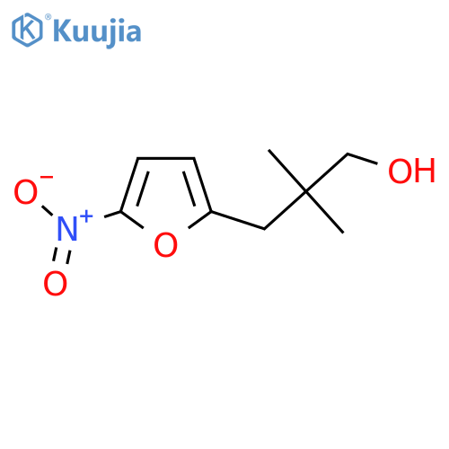 2,2-dimethyl-3-(5-nitrofuran-2-yl)propan-1-ol structure
