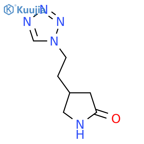 4-2-(1H-1,2,3,4-tetrazol-1-yl)ethylpyrrolidin-2-one structure