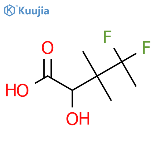 4,4-difluoro-2-hydroxy-3,3-dimethylpentanoic acid structure