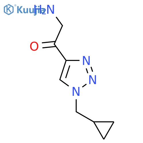 2-amino-1-1-(cyclopropylmethyl)-1H-1,2,3-triazol-4-ylethan-1-one structure