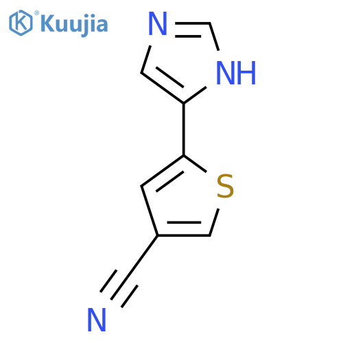 5-(1H-imidazol-4-yl)thiophene-3-carbonitrile structure