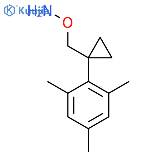 O-{[1-(2,4,6-trimethylphenyl)cyclopropyl]methyl}hydroxylamine structure