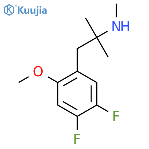 1-(4,5-difluoro-2-methoxyphenyl)-2-methylpropan-2-yl(methyl)amine structure