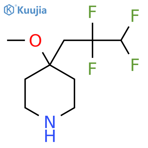 4-methoxy-4-(2,2,3,3-tetrafluoropropyl)piperidine structure