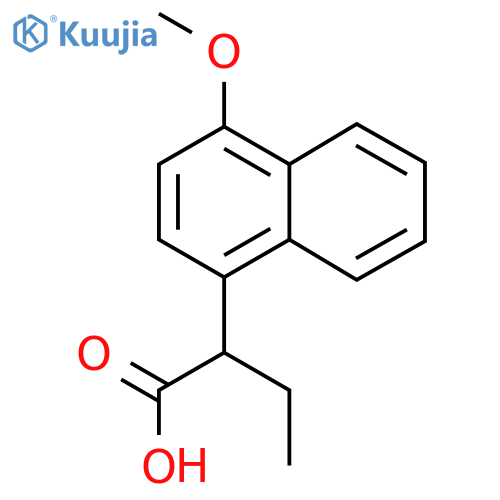 2-(4-methoxynaphthalen-1-yl)butanoic acid structure