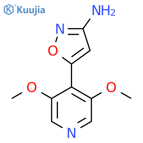 5-(3,5-Dimethoxypyridin-4-yl)-1,2-oxazol-3-amine structure