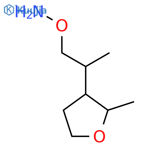 O-2-(2-methyloxolan-3-yl)propylhydroxylamine structure