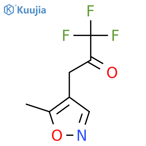1,1,1-trifluoro-3-(5-methyl-1,2-oxazol-4-yl)propan-2-one structure