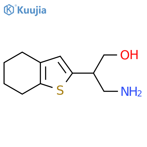3-amino-2-(4,5,6,7-tetrahydro-1-benzothiophen-2-yl)propan-1-ol structure