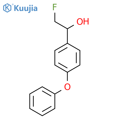 2-fluoro-1-(4-phenoxyphenyl)ethan-1-ol structure