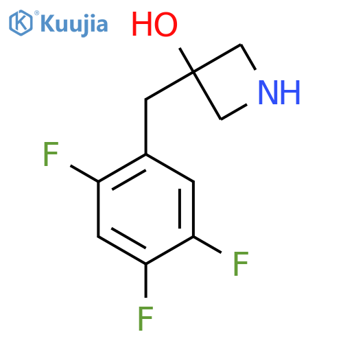 3-(2,4,5-trifluorophenyl)methylazetidin-3-ol structure