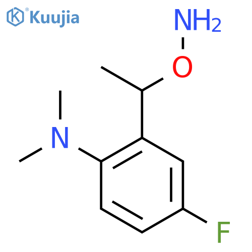 2-1-(aminooxy)ethyl-4-fluoro-N,N-dimethylaniline structure
