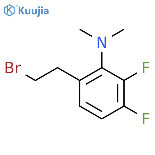 6-(2-bromoethyl)-2,3-difluoro-N,N-dimethylaniline structure