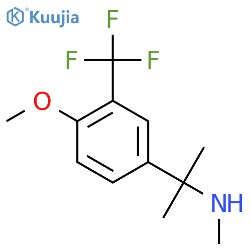{2-4-methoxy-3-(trifluoromethyl)phenylpropan-2-yl}(methyl)amine structure