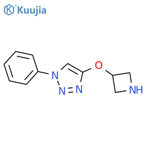 4-(azetidin-3-yloxy)-1-phenyl-1H-1,2,3-triazole structure