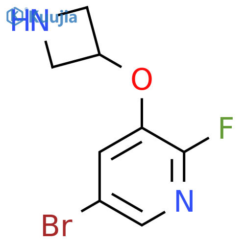 3-(Azetidin-3-yloxy)-5-bromo-2-fluoropyridine structure