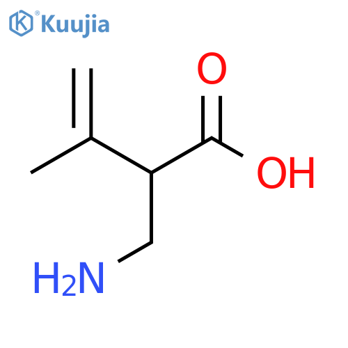 2-(aminomethyl)-3-methylbut-3-enoic acid structure
