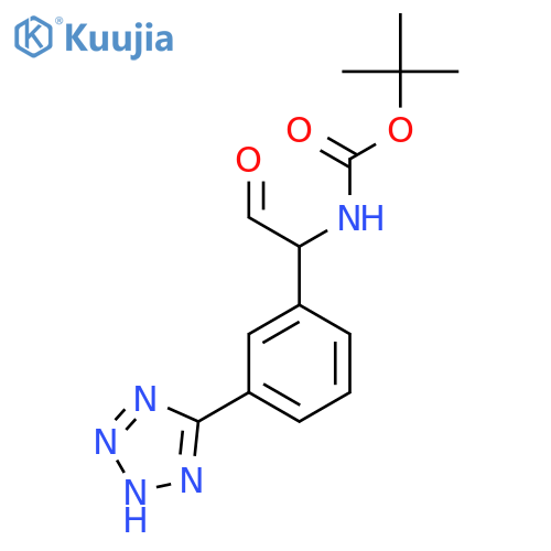 tert-butyl N-{2-oxo-1-3-(1H-1,2,3,4-tetrazol-5-yl)phenylethyl}carbamate structure