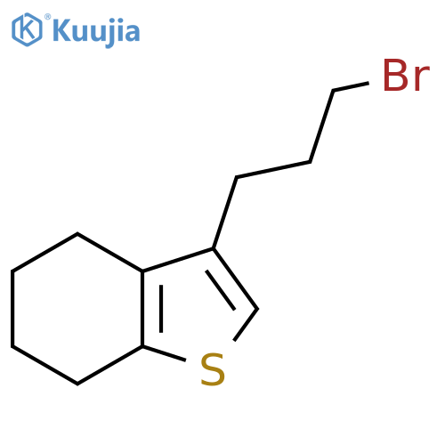 3-(3-bromopropyl)-4,5,6,7-tetrahydro-1-benzothiophene structure