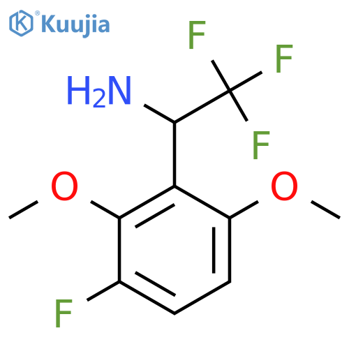 2,2,2-trifluoro-1-(3-fluoro-2,6-dimethoxyphenyl)ethan-1-amine structure