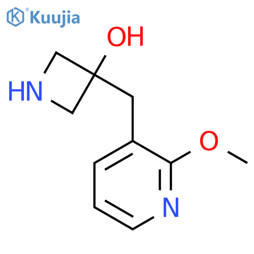 3-(2-methoxypyridin-3-yl)methylazetidin-3-ol structure