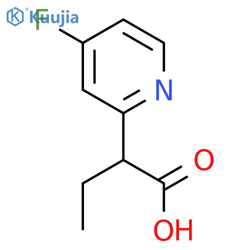 2-(4-fluoropyridin-2-yl)butanoic acid structure