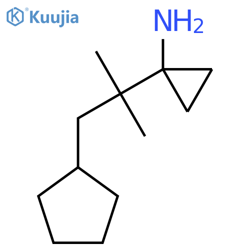 1-(1-cyclopentyl-2-methylpropan-2-yl)cyclopropan-1-amine structure