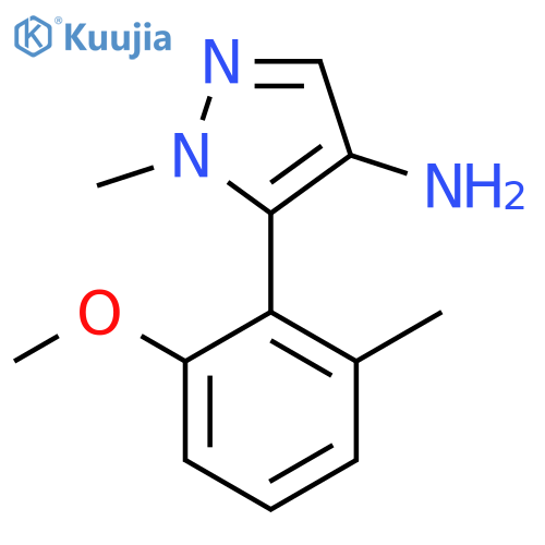 5-(2-methoxy-6-methylphenyl)-1-methyl-1H-pyrazol-4-amine structure