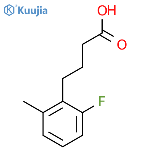 4-(2-fluoro-6-methylphenyl)butanoic acid structure