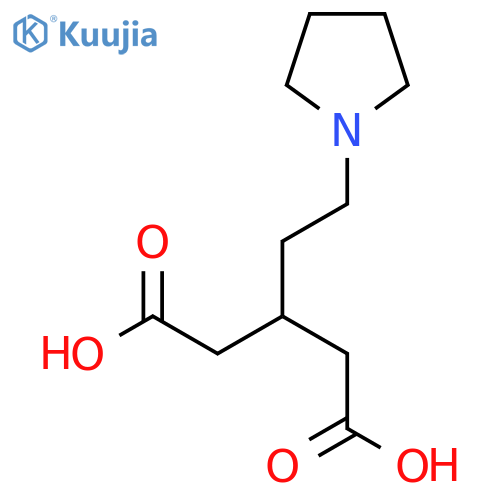 3-2-(pyrrolidin-1-yl)ethylpentanedioic acid structure